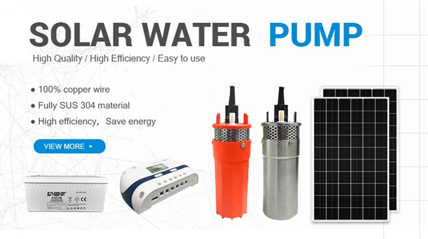 Sunseeker Stainless Steel Solar Submersible Pump 12 Liters Large Flow High Lift Deep Well Pump Miniature Well Pump